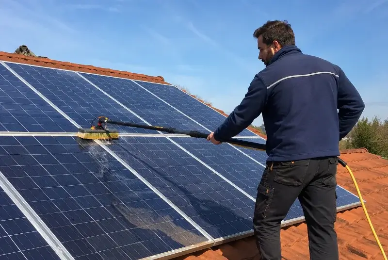 Nettoyage et entretien de panneaux solaires à Minzier